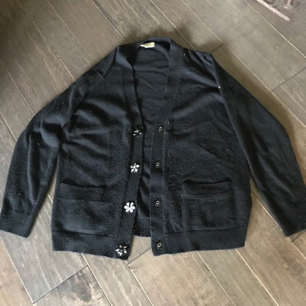 Black Kate Spade Cardigan Size M- Potential!